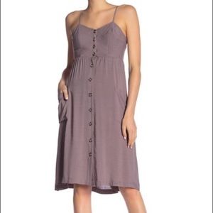 Button Down Dress with Pockets